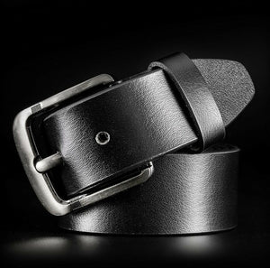 Texhide Men's Classic Leather Belts (Black, Brown)