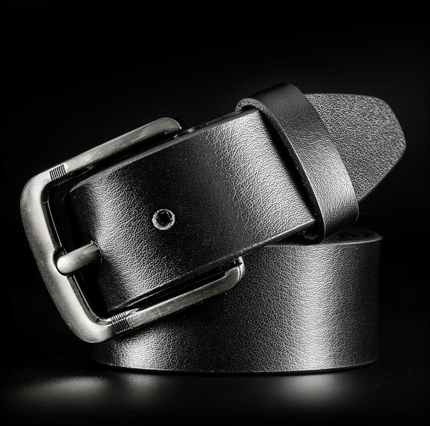 Texhide Men's Classic Leather Belts (Black, Brown)