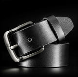 Texhide Men's Classic Leather Belts (Black, Brown)
