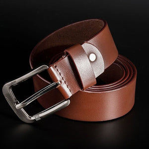Texhide Men's Classic Leather Belts (Black, Brown)