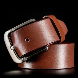 Texhide Men's Classic Leather Belts (Black, Brown)