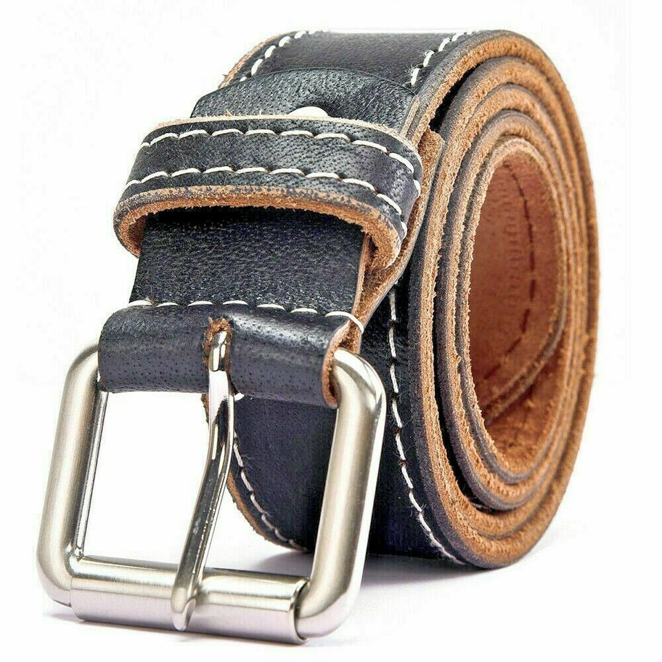 Texhide Men's Classic Leather Belt for Casual Use