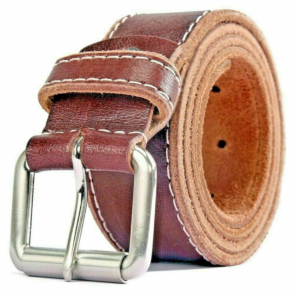 Texhide Men's Classic Leather Belt for Casual Use