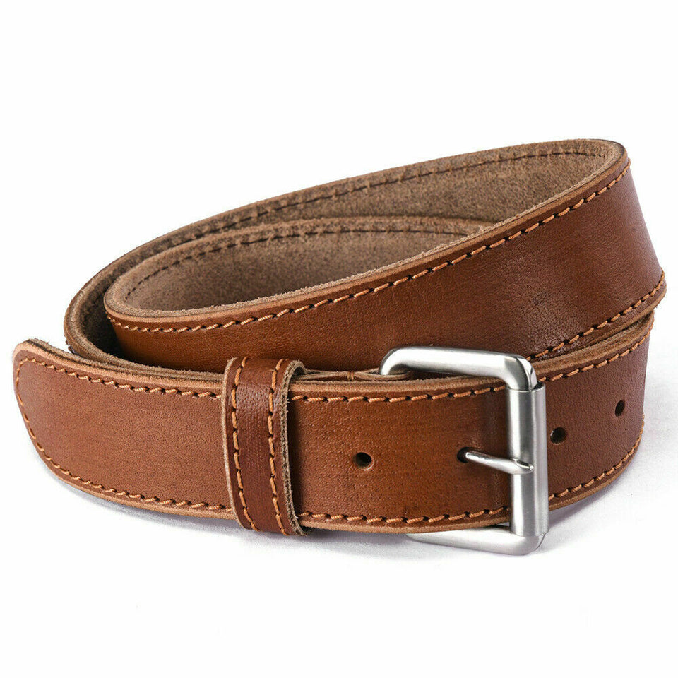 Texhide Men's Classic Leather Belt for Casual Use