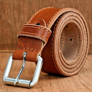Texhide Men's Classic Leather Belt for Casual Use