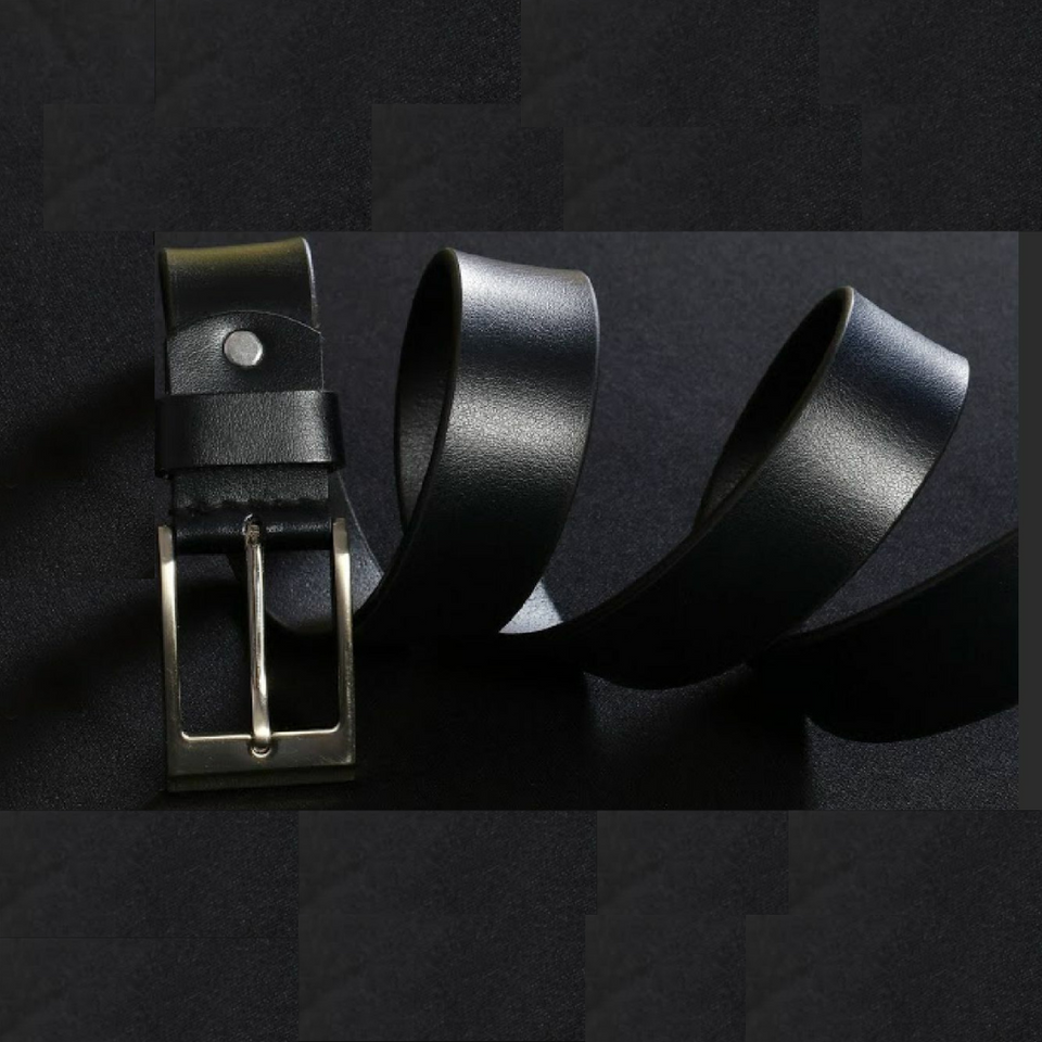 Texhide Casual Leather Belts for Men (Black,Brown)