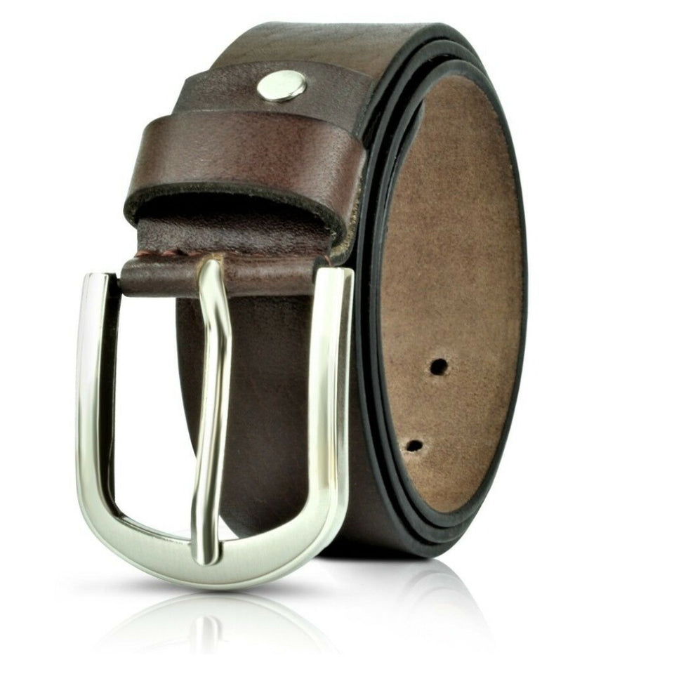 Texhide Stylish Leather Belts for Men (Black, Brown)