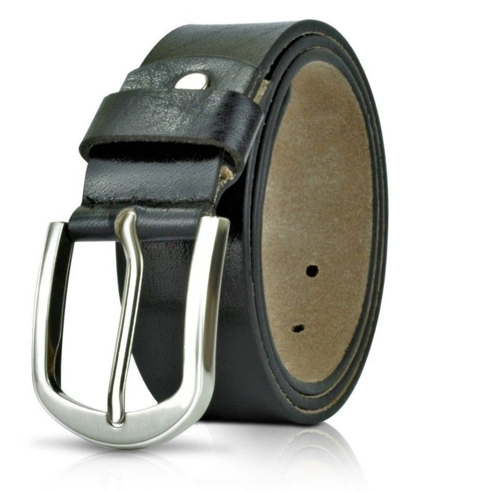 Texhide Stylish Leather Belts for Men (Black, Brown)