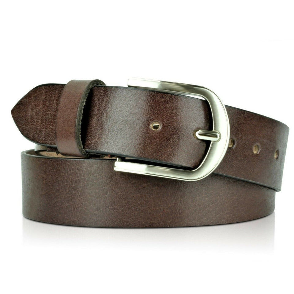Texhide Stylish Leather Belts for Men (Black, Brown)