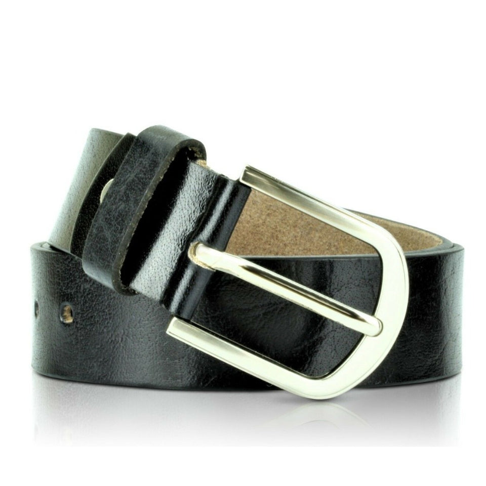 Texhide Stylish Leather Belts for Men (Black, Brown)
