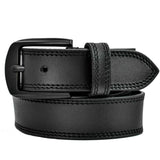 Texhide Stitched Stylish Leather Belt For Men (Black, Brown, Tan)