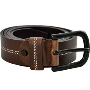Texhide Casual Stitched Leather Belts for Men (Black,Brown)