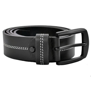 Texhide Casual Stitched Leather Belts for Men (Black,Brown)