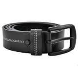 Texhide Casual Stitched Leather Belts for Men (Black,Brown)