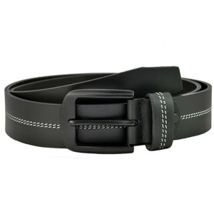 Texhide Casual Stitched Leather Belts for Men (Black,Brown)