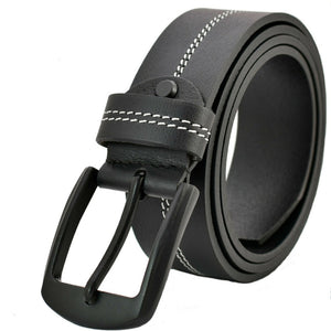 Texhide Casual Stitched Leather Belts for Men (Black,Brown)