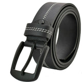 Texhide Casual Stitched Leather Belts for Men (Black,Brown)
