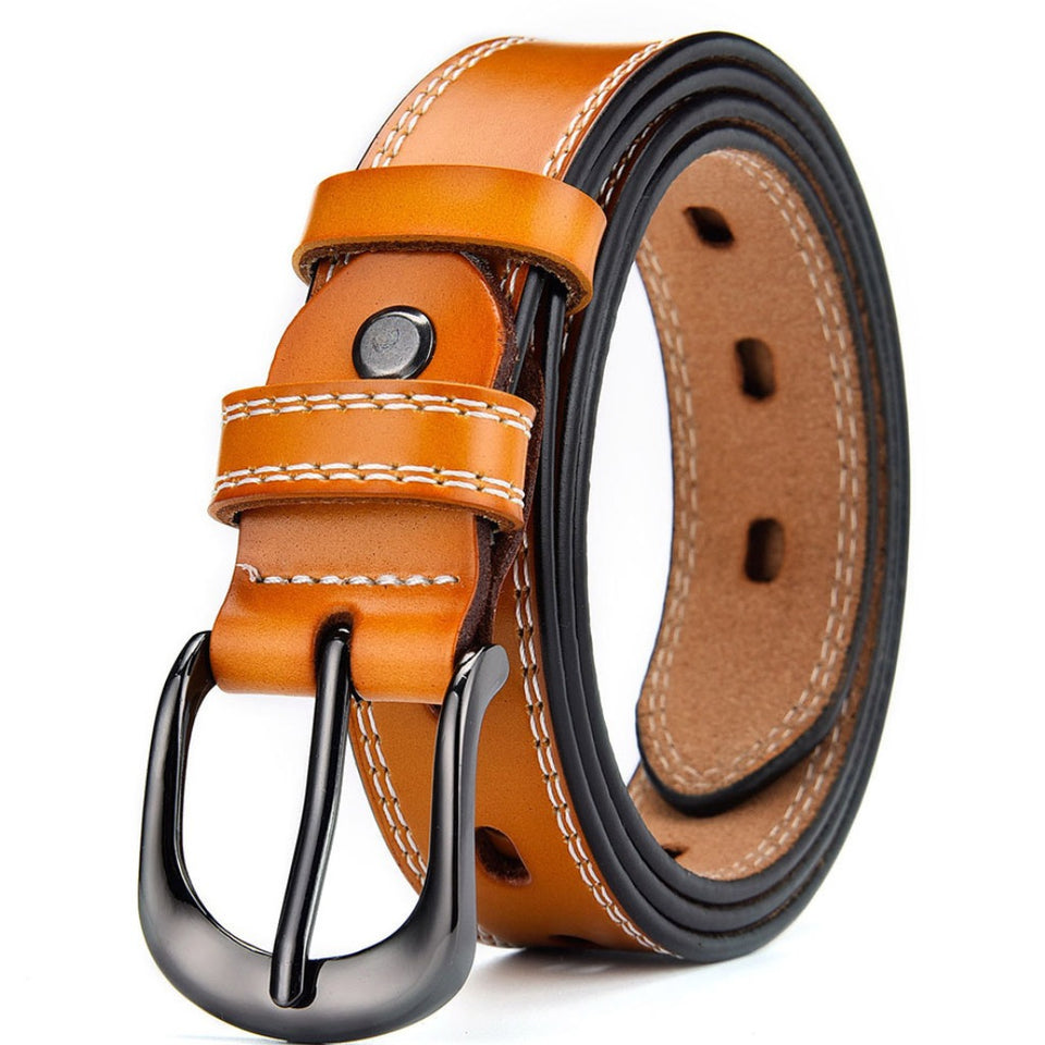Texhide Stitched Stylish  Leather Belt For Men