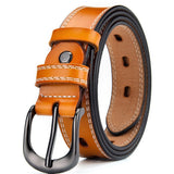Texhide Stitched Stylish  Leather Belt For Men