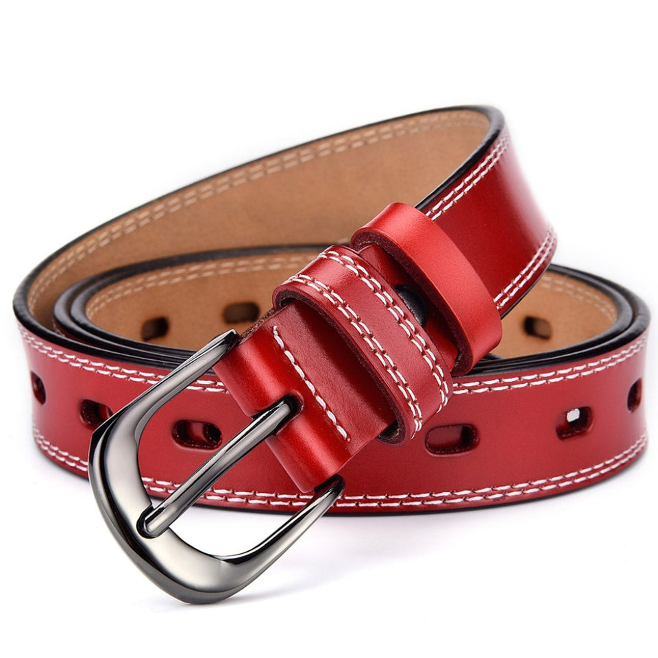 Texhide Stitched Stylish  Leather Belt For Men
