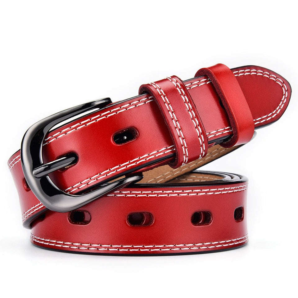 Texhide Stitched Stylish  Leather Belt For Men