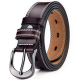 Texhide Stitched Stylish  Leather Belt For Men