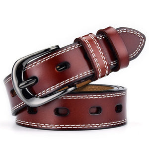 Texhide Stitched Stylish  Leather Belt For Men