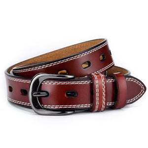 Texhide Stitched Stylish  Leather Belt For Men