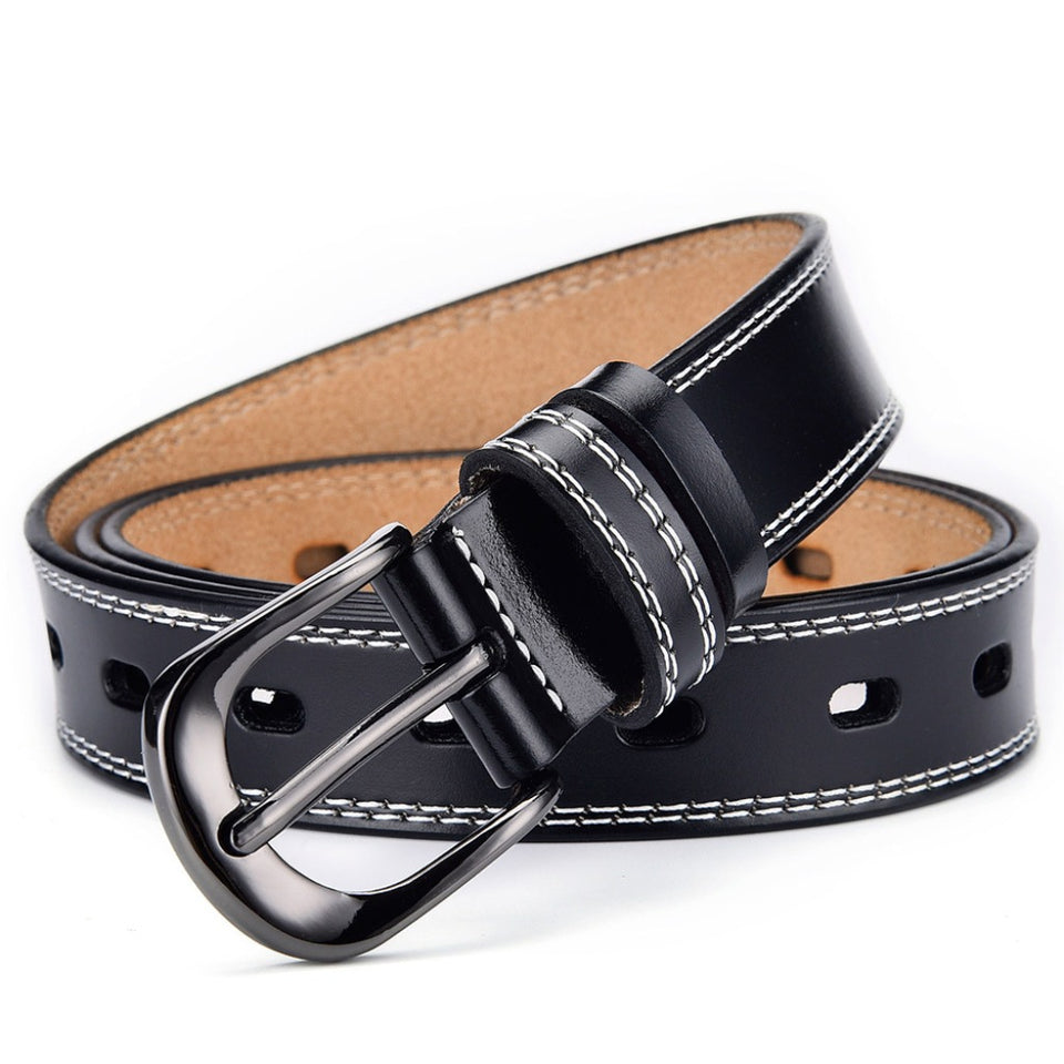 Texhide Stitched Stylish  Leather Belt For Men