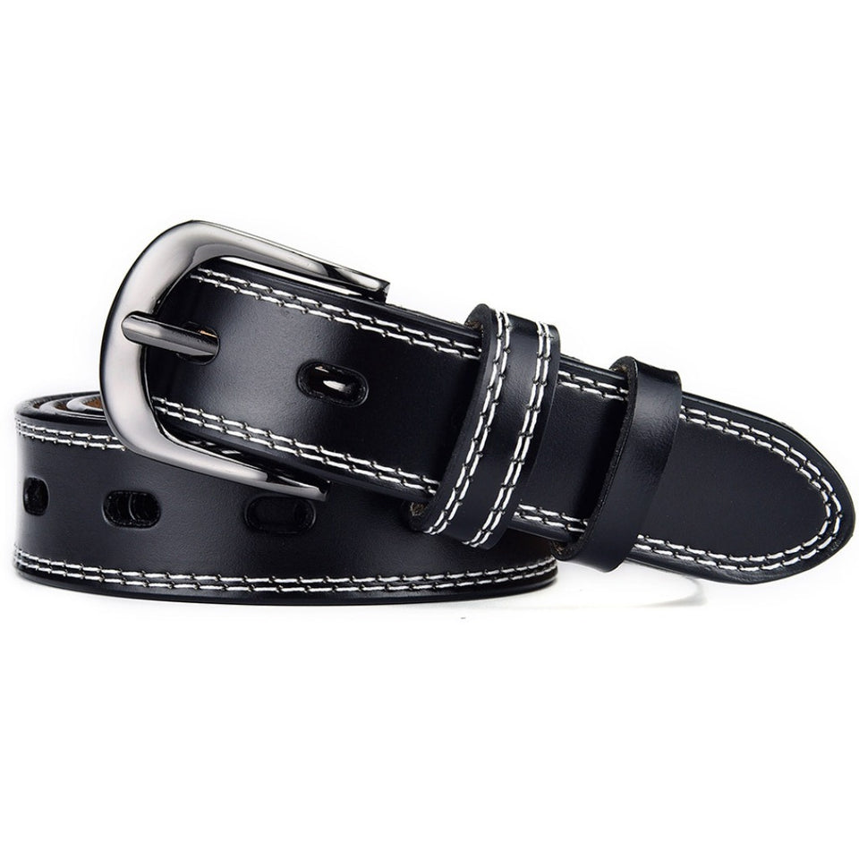Texhide Stitched Stylish  Leather Belt For Men