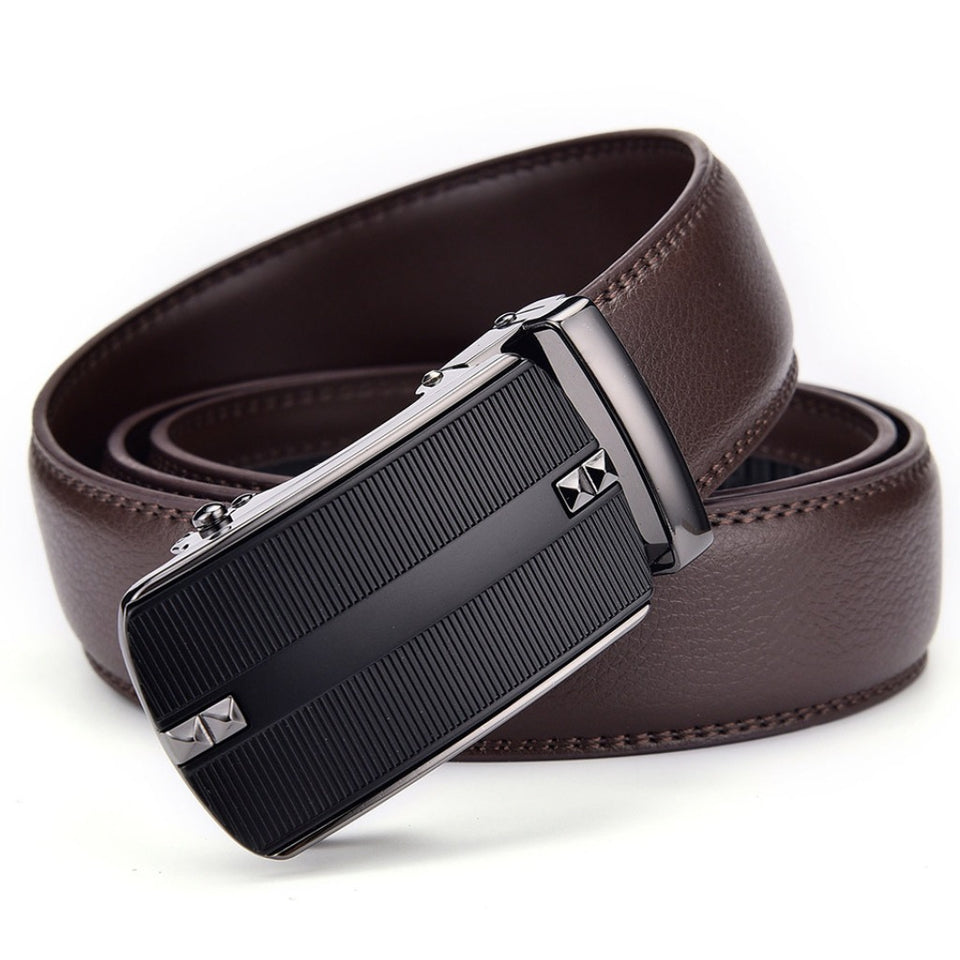 Texhide Standard Leather Belts for Men (Black, Brown)