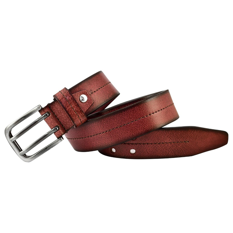 Texhide Stylish Leather Belts for Men (Black, Brown)