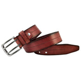 Texhide Stylish Leather Belts for Men (Black, Brown)