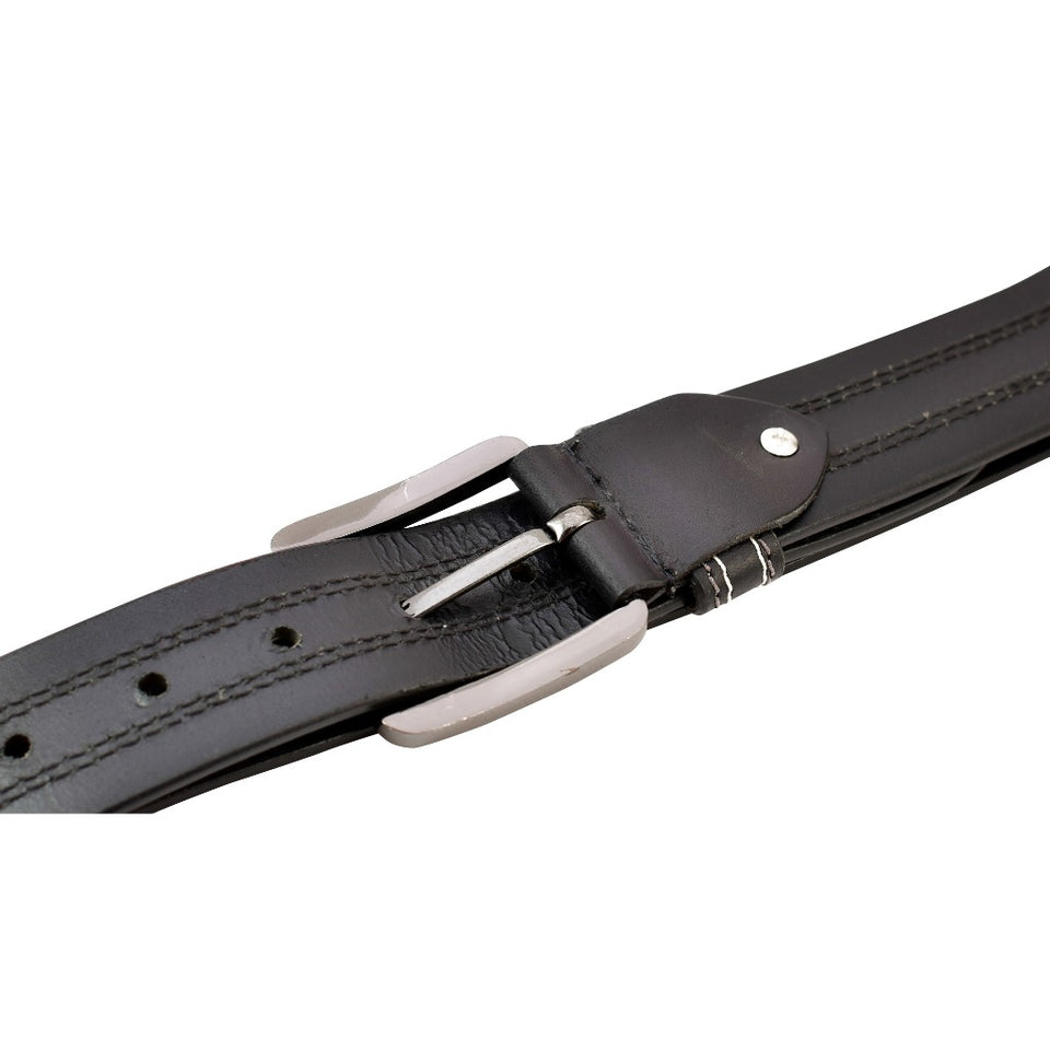 Texhide Quality Leather Belts for Men (Black, Brown)