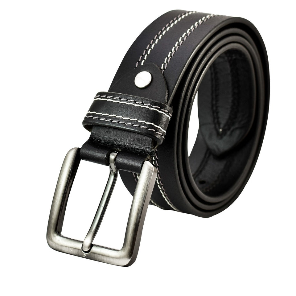 Texhide Quality Leather Belts for Men (Black, Brown)