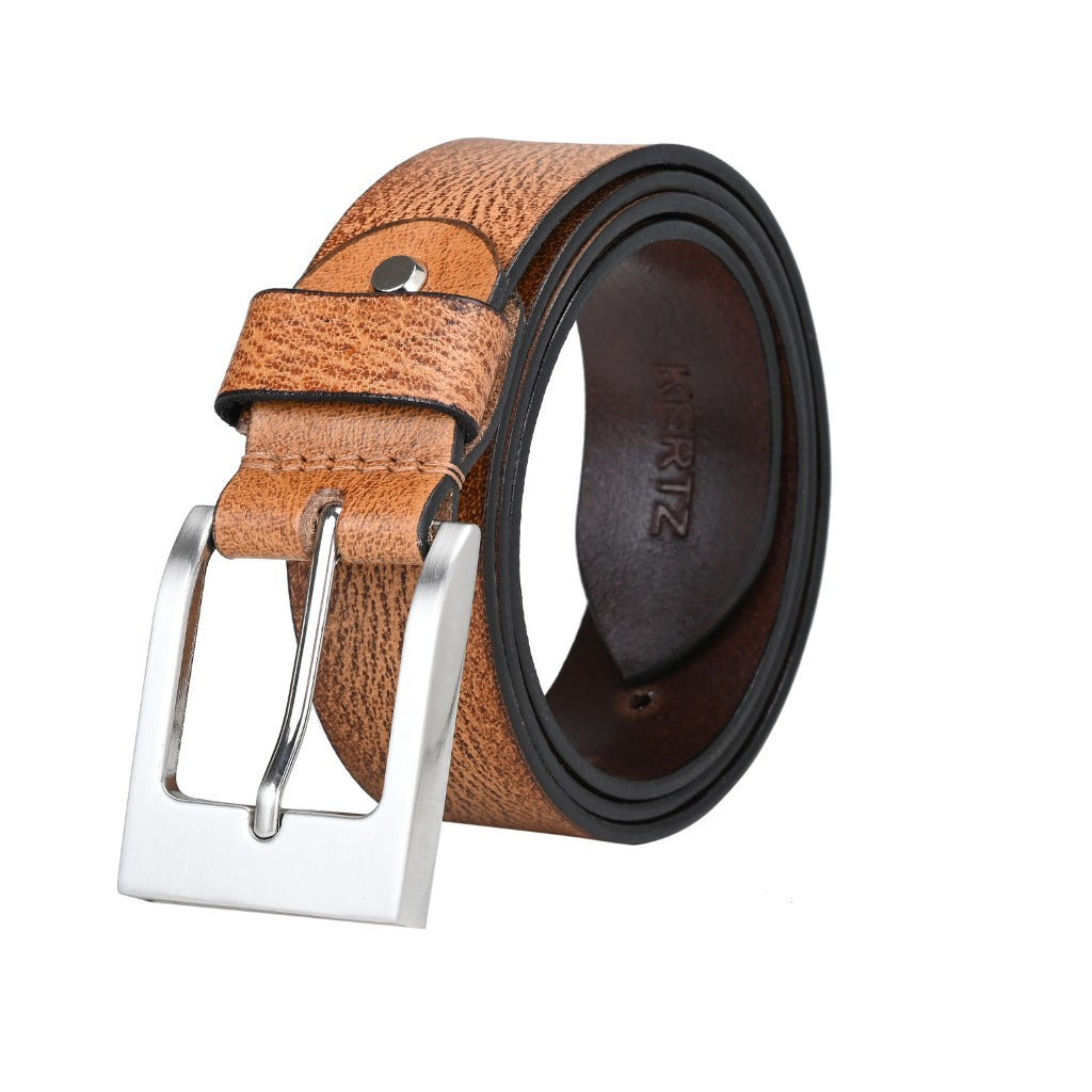 Texhide Classic Leather Belt For Men (Black, Brown,Tan)