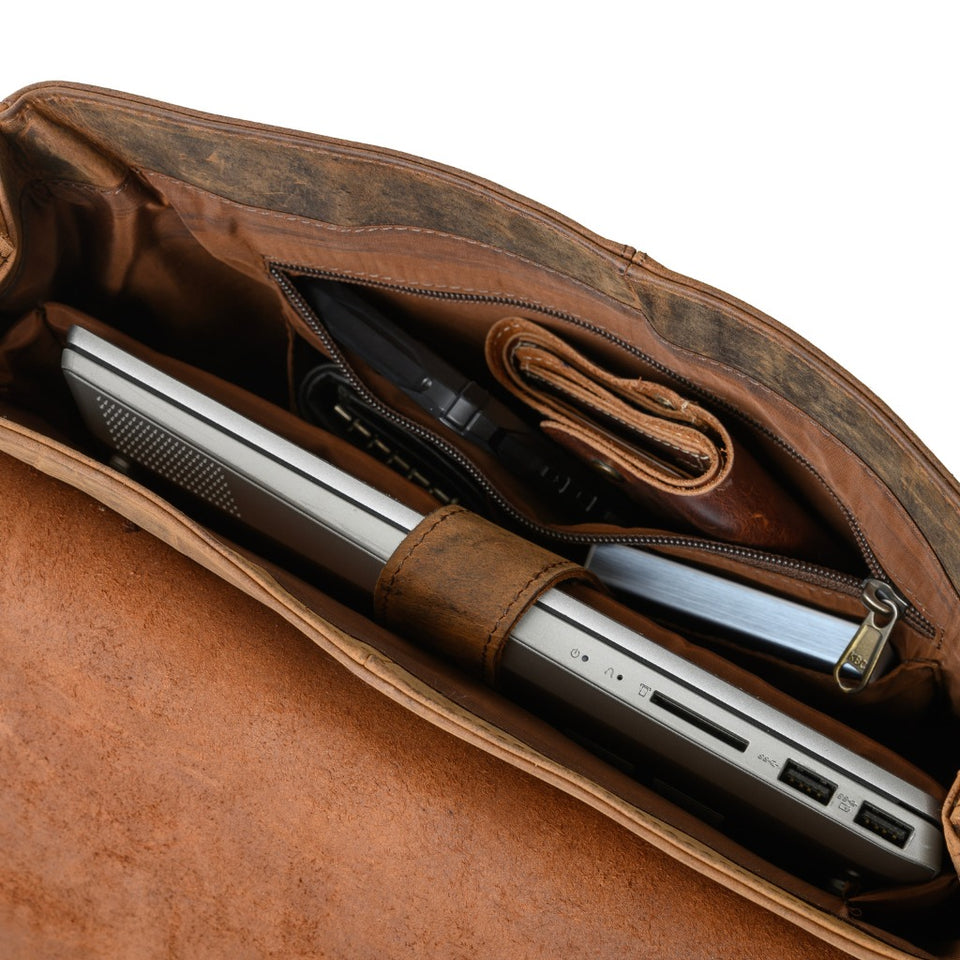 Texhide Classic Leather Back Bag