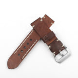 Texhide Stylish Watch Leather Strap For Men (Black, Brown, Tan)