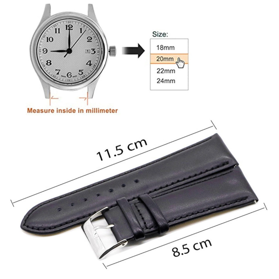 Texhide Multicolor Leather strap for Watch