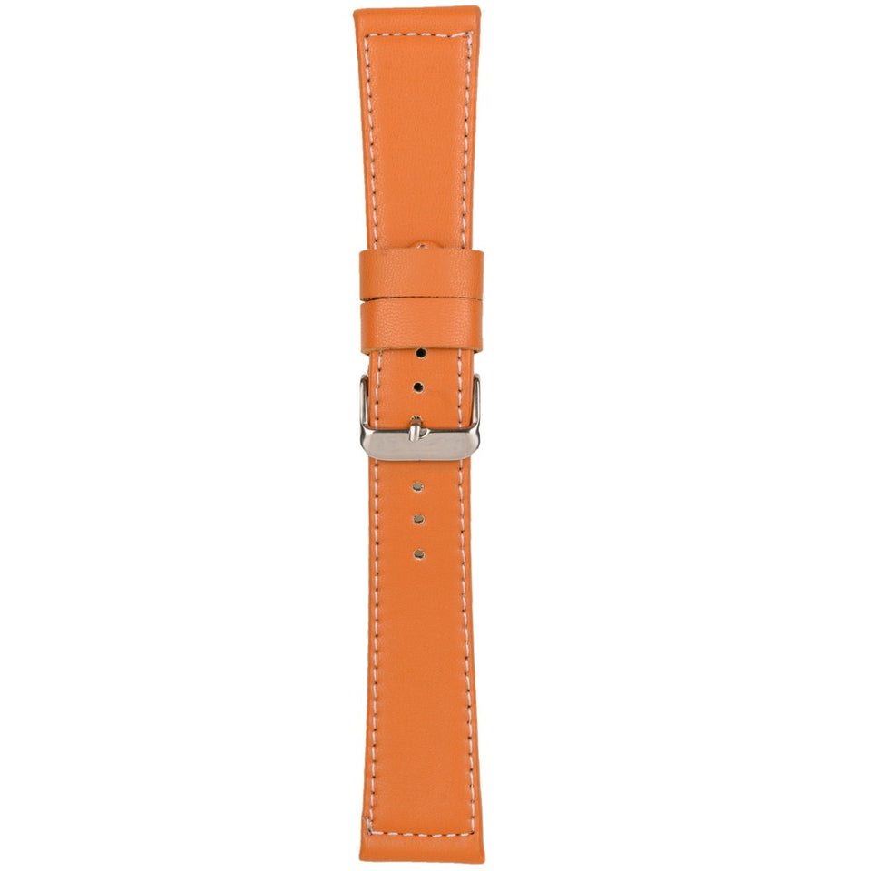 Texhide Standard Watch Leather Strap For Men (Black, Brown, Tan)