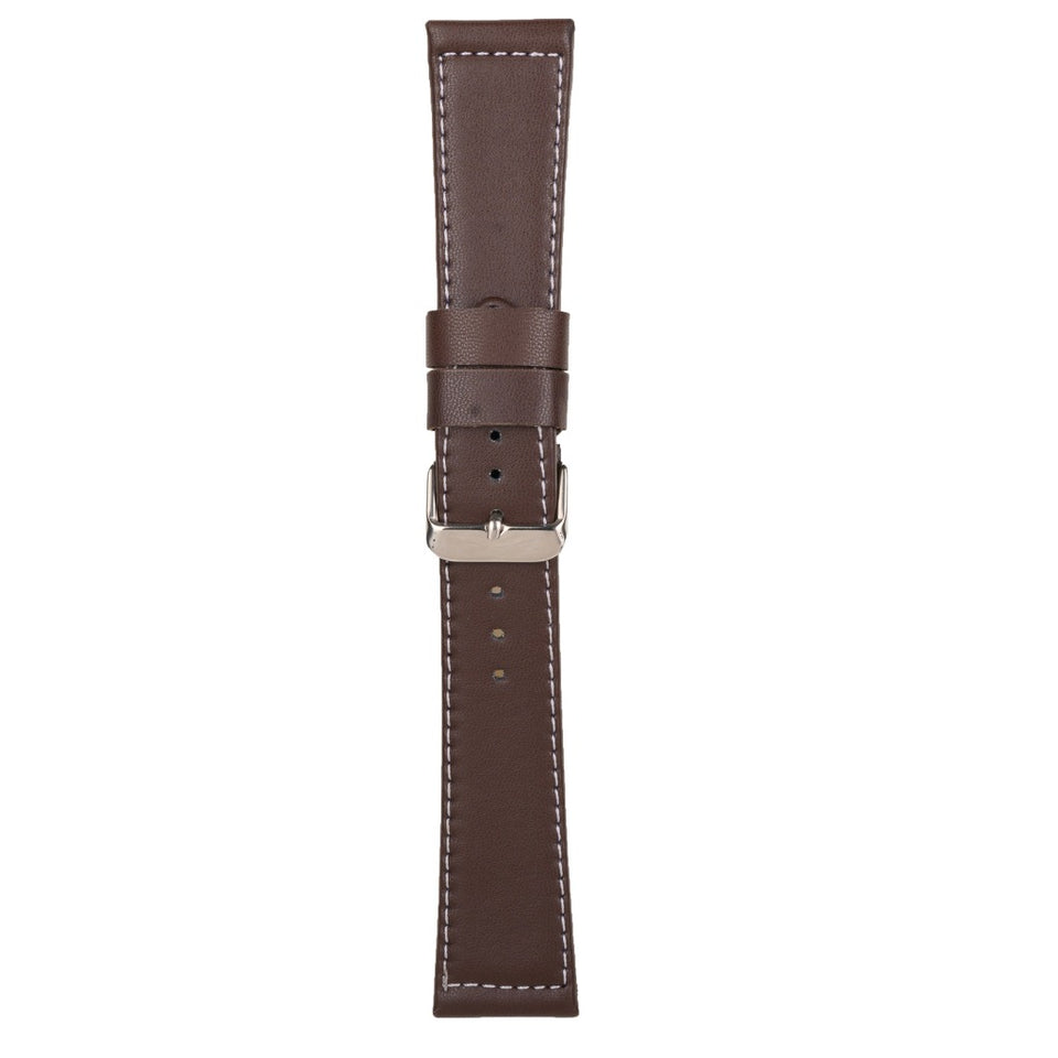Texhide Standard Watch Leather Strap For Men (Black, Brown, Tan)