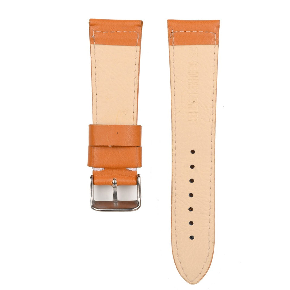 Texhide Standard Watch Leather Strap For Men (Black, Brown, Tan)