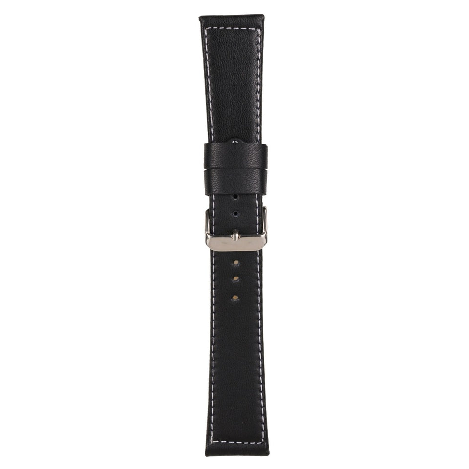 Texhide Standard Watch Leather Strap For Men (Black, Brown, Tan)