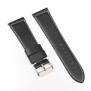 Texhide Standard Watch Leather Strap For Men (Black, Brown, Tan)