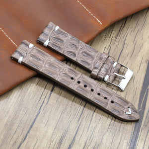 Texhide Leather Strap For Watch(Black, Grey, Tan)
