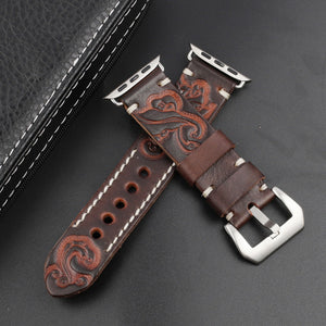Texhide Casual Leather Strap For Smartwatch
