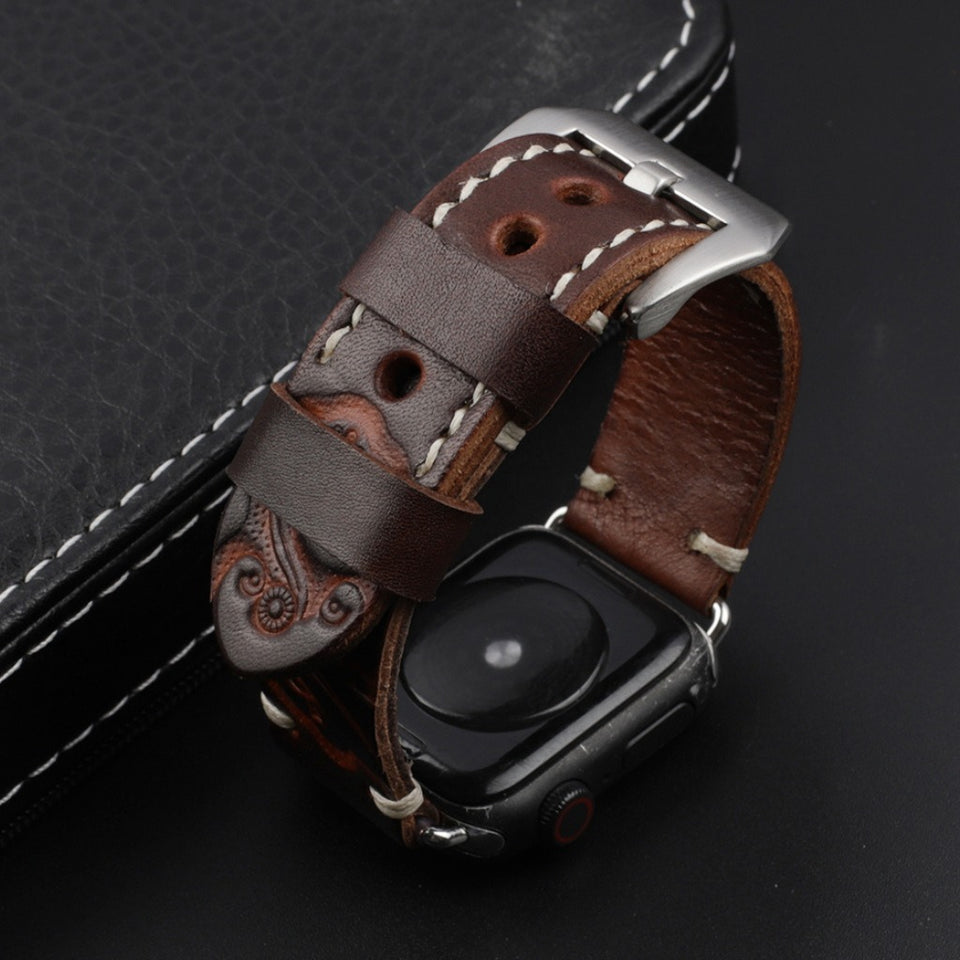 Texhide Casual Leather Strap For Smartwatch